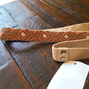 Neon Beaded Waist Belt